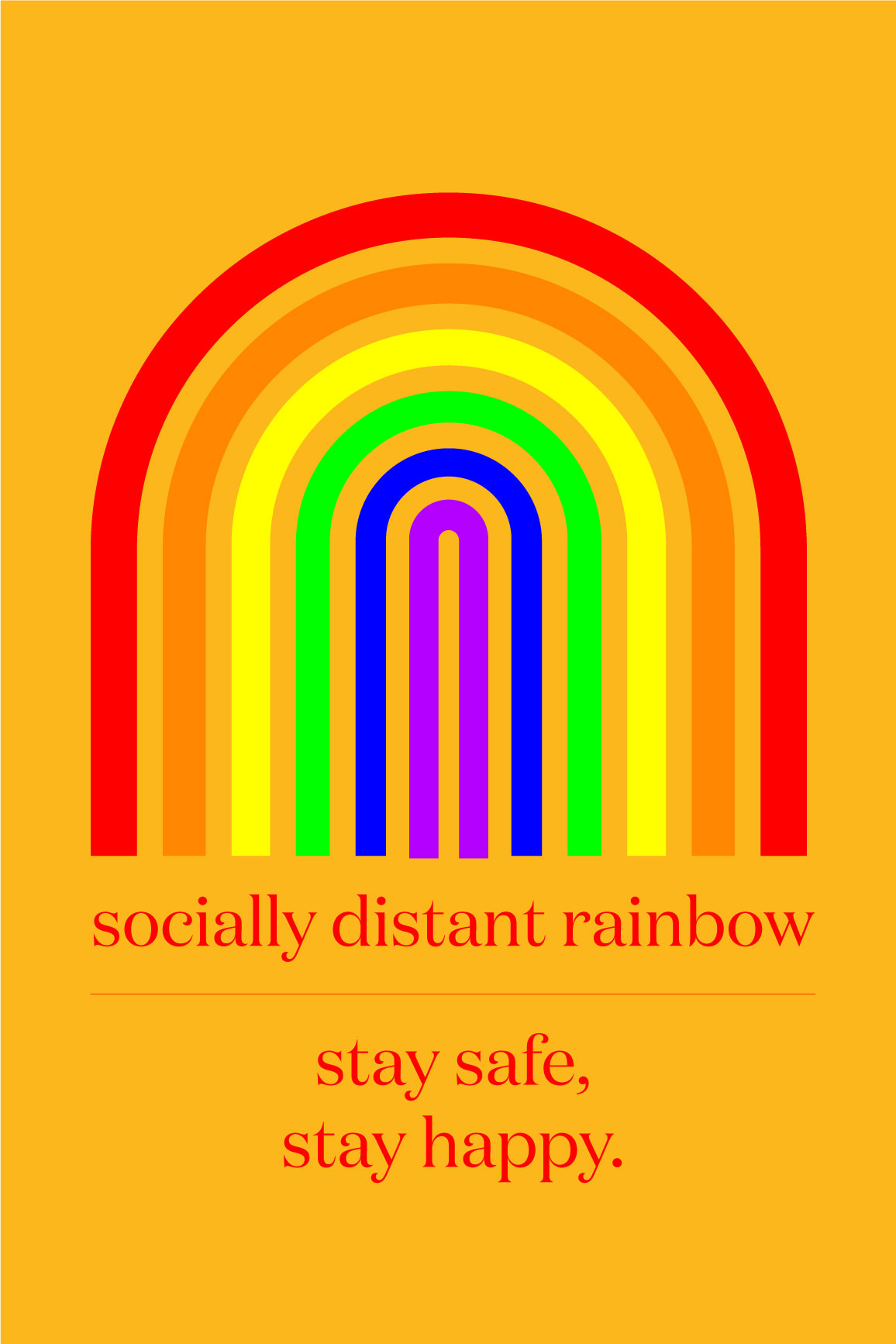 Socially Distant Rainbow